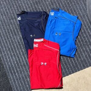Under Armour Performance Shirts - Navy, Blue, and Red